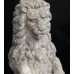Pair of Old Reconstituted Lion Statues on Plinths