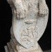 Pair of Old Reconstituted Lion Statues on Plinths