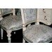 Pair of Italian Decorative Carved Wood Upholstered Silik Chairs