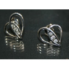 Pair of Tiffany Diamond White Gold Earrings