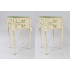 Pair of Vintage Olympus Cream Nightstands