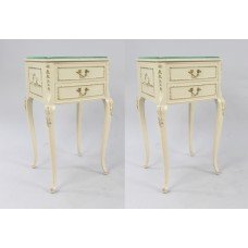 Pair of Vintage Olympus Cream Nightstands