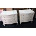 Pair of Olympus Louis Style Painted Three Drawer Chest of Drawers