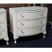 Pair of Olympus Louis Style Painted Three Drawer Chest of Drawers