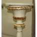Pair of Ornate Cream & Gilt Decorative Pedestals