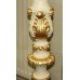 Pair of Ornate Cream & Gilt Decorative Pedestals