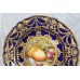 Pair of Royal Worcester Cabinet Plates by Richard Sebright 1918