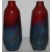 Pair of Royal Doulton Flambé Veined Oviform Vases