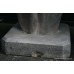 Pair of Painted Composite Stone Horse Bust Sculptures Gateposts
