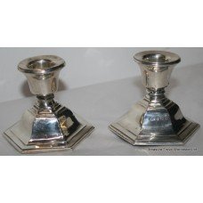 Pair of Sterling Silver Candlesticks Birmingham 1934