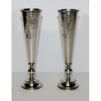 Pair of Russian Silver Kiddush Cups c.1910