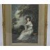 Pair of Romantic Coloured Mezzotints by Alfred J Skrimshire