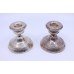 Pair of Small Vintage Silver Candlesticks