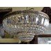 Pair of Vintage Crystal Gold Plated Chandeliers