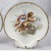 Pair of Victorian Wedgwood Oyster Shaped Hand Painted Cherub Plates