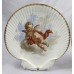 Pair of Victorian Wedgwood Oyster Shaped Hand Painted Cherub Plates