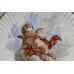 Pair of Victorian Wedgwood Oyster Shaped Hand Painted Cherub Plates