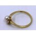 Pearl & Diamond Floral 14ct. Yellow Gold Ring