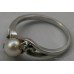 Pearl & Diamond 18ct. White Gold Crossover Ring