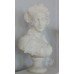 Period Style Carved White Marble Bust of Maiden