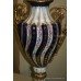 Superb Ornate Porcelain Table Lamp with Silk Shade