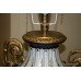Superb Ornate Porcelain Table Lamp with Silk Shade