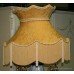 Superb Ornate Porcelain Table Lamp with Silk Shade