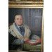 Antique Portrait University Dean Oil on Board