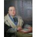 Antique Portrait University Dean Oil on Board