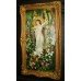 Pre Raphaelite Style Nude Painting Set in Gilt Frame