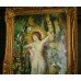 Pre Raphaelite Style Nude Painting Set in Gilt Frame