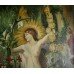 Pre Raphaelite Style Nude Painting Set in Gilt Frame