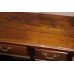 Edwardian Walnut Pedestal Desk with Brass Handles