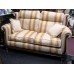 Quality New Striped Upholstered 2 Seater Sofa