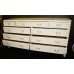 Louis XV Style Olympus Painted Cream Long 9 Drawer Chest of Drawers