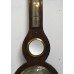 Regency English Brass Inlaid Aneroid Barometer