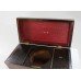 Regency Rosewood Sarcophagus Shaped Tea Caddy Box