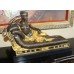 Classical Style Reclining Bronze Figure on Marble Base