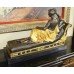 Classical Style Reclining Bronze Figure on Marble Base