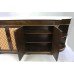 Regency Style Marble Topped Mahogany & Gilt Credenza