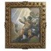 Italian Renaissance Style Cherub Oil on Canvas Giltwood Frame