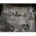 Quality Retro Natural Patterned Swivel Chair & Footstool
