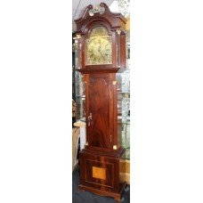 Mahogany & Brass Three Chime 8 Day Longcase Clock by Richard Broad