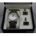 Rotary Stainless Steel Wristwatch & Cufflinks
