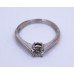 Round Brilliant Cut 0.53 Carat Diamond White Gold Ring