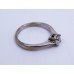 Round Brilliant Cut 0.53 Carat Diamond White Gold Ring