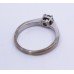 Round Brilliant Cut 0.53 Carat Diamond White Gold Ring