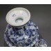 Late 19th c. Royal Bonn Tokio Blue & White Lidded Vase