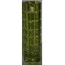 Royal Brierley Uranium Green Overlay Crystal Cylinder Vase