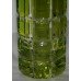 Royal Brierley Uranium Green Overlay Crystal Cylinder Vase